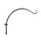 The Hookery 18" Curved Wall-Mount Black Wrought Iron Hook A-24