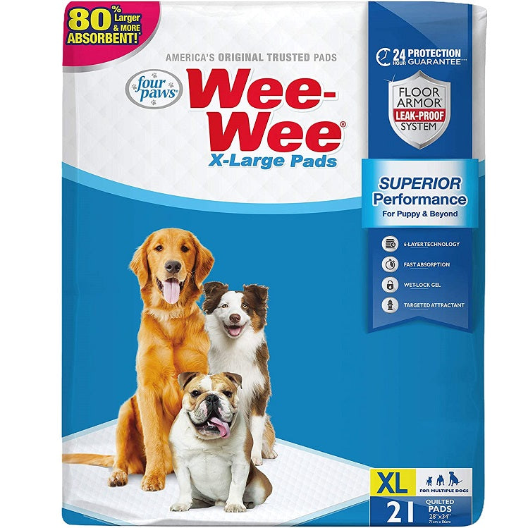 Wee-Wee® Superior Performance XL Dog Pee Pads - 28" x 34"