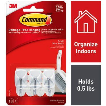 Command™ Small Wire Hook 3 Pack