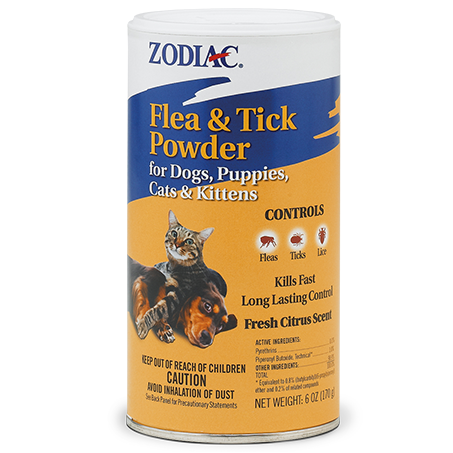 ZODIAC® Flea & Tick Powder for Dogs, Puppies, Cats & Kittens, 6 oz.